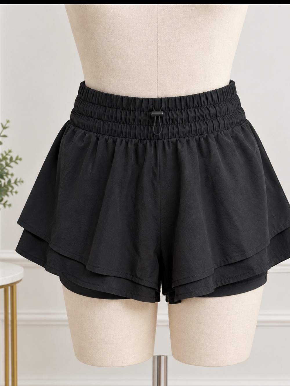 JoyLab Black Women's Layered Athletic Shorts